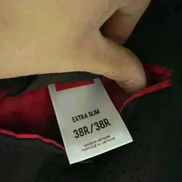 Express Performance Extra Slim Stretch+ Navy Blue Luxe Comfort Soft Suit Jacket - Picture 13 of 13